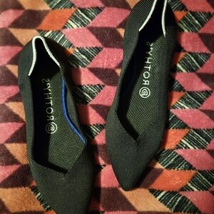 Rothy's Black Pointed Flats